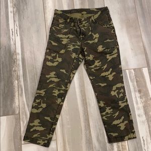 KUT crop straight leg Capri length pant.